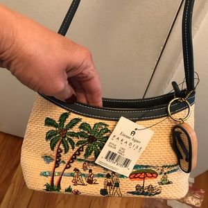 Etienne Aigner paradise straw bag